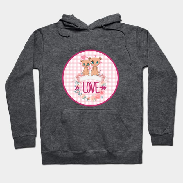 LOVE Cute Puppies dogs Hoodie by O.M design